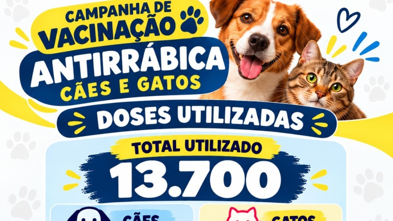 Resultado muito positivo no Dia D da Vacinação Antirrábica