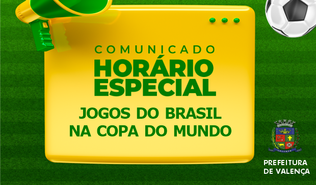 Prefeitura terá horário especial de funcionamento durante jogos do