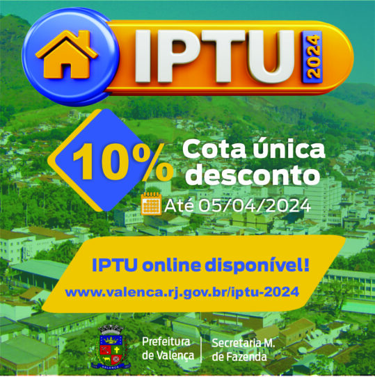 IPTU 2024 Prefeitura Municipal de Valença RJ